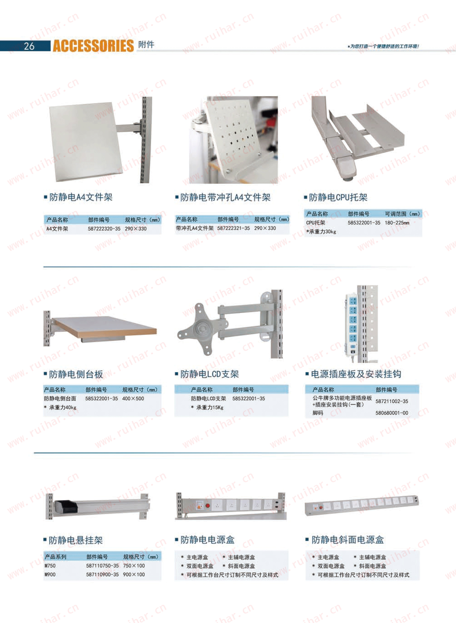防靜電工作臺,ESD工作臺,防靜電工作桌，防靜電工作臺附件，防靜電電源盒