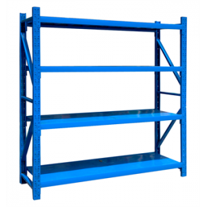 中型貨架主架1800×500×2000mm(四層,500kg/層,藍色)