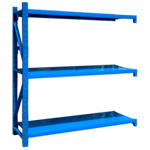 中型貨架副架2000×500×2000mm(三層,500kg/層,藍色)