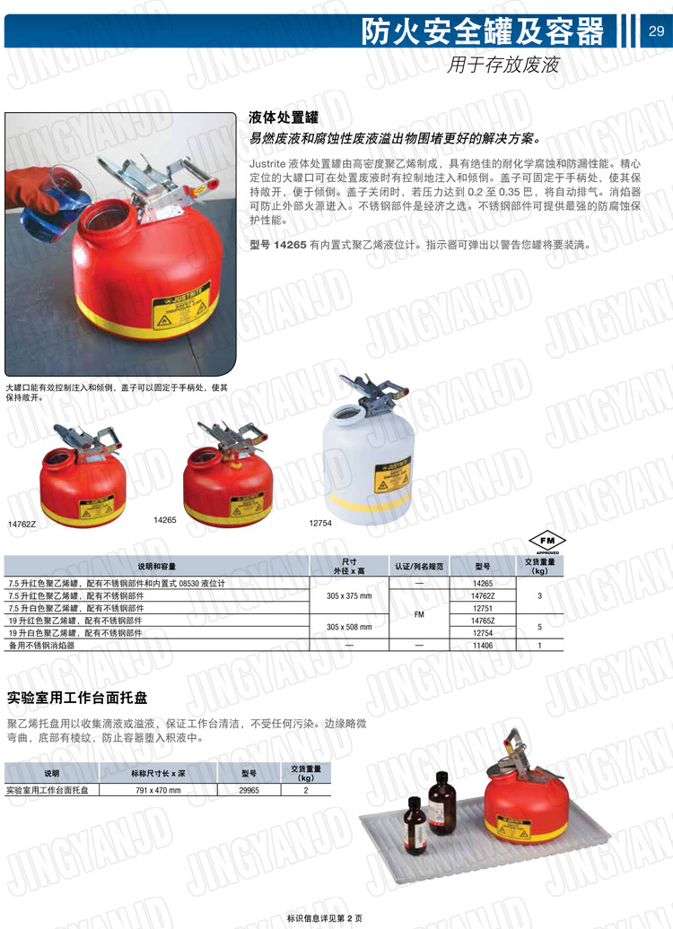 JUSTRITE，美國(guó)杰斯瑞特，justriteI型安全罐,柴油汽油存放罐，酒精松香水安全存儲(chǔ)罐，防火安全罐，防爆安全罐